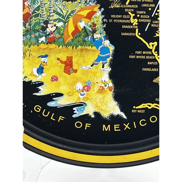 Vintage Disney World Metal Tin serving tray 11" Walt Disney Florida - Picture 4 of 13